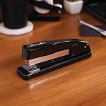 Swingline 444 Commercial Desk Stapler, 20-Sheet Capacity, Tacking Ability, Anvil Rotates, Black (747114401)