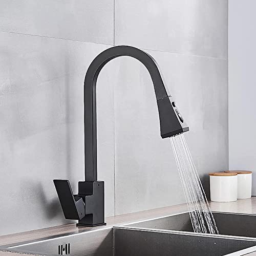 Grifo de cocina extraíble con rotación de 360 grados y control de pausa inteligente