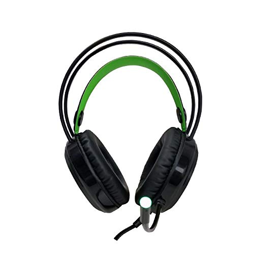 T-DAGGER Headset T-Dagger Ural Preto e Verde com LED Verde T-RGH202