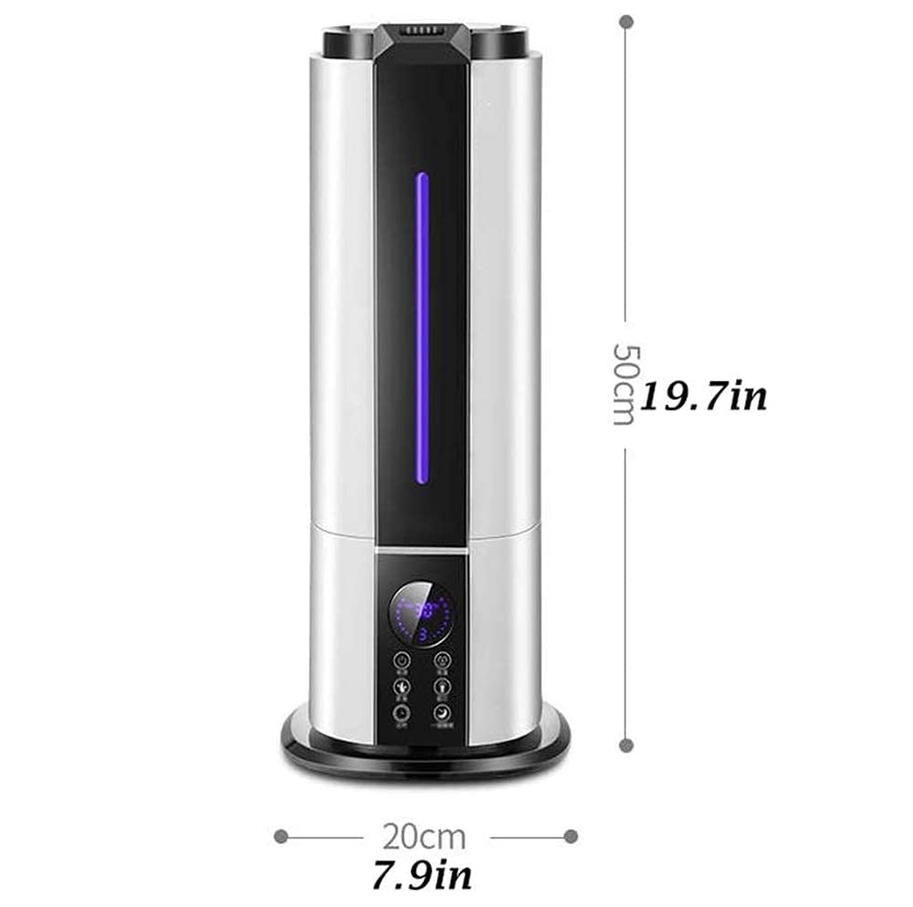 Humidificadores para Dormitorio Humidificadores industriales Humidificadores de Niebla fría para Habitaciones Grandes Humidificadores de pie Air Whisper Apagado automático y f,