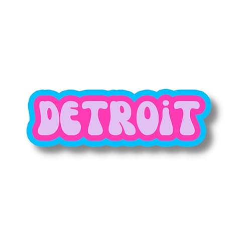 Detroit Michigan Travel Sticker, Multiple Colors, Vinyl Laptop Water Bottle Sticker, Places I've Been, Trendy Luggage Decal, Vintage Travel Inspired Detroit Michigan Travel Sticker, Multiple Colors, Vinyl Laptop Water Bottle Sticker, Places I've Been, Trendy Luggage Decal, Vintage Travel Inspired