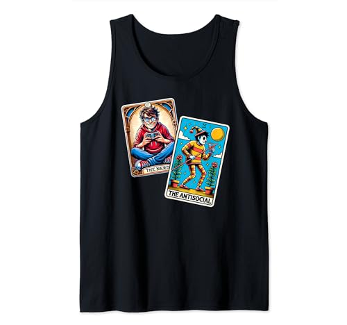 El tarot nerd y la lectura de cartas del tarot divertido antisocial Camiseta sin Mangas