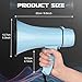 Portable Megaphone 20 Watt Power Megaphone Speaker Bullhorn Voice and Siren/Alarm Modes with Volume Control and Strap (Light Blue)