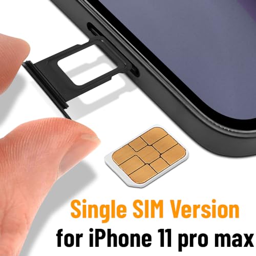S&L ENTERPRISE SIM Card Tray Slot Holder Replacement Compatible with iPhone 11 Pro / 11 Pro Max 2019 Including Waterproof Rubber Gasket and Sim Card Tray Open Pin - Image 4