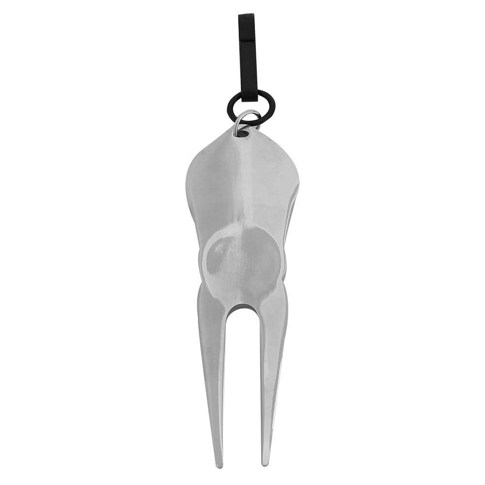 VGEBY1 Golf Divot Tool, Metal Golf Green Repair Forcella Golf Divot Equipaggiamento per la Riparazione di Palle da Golf(Golf)
