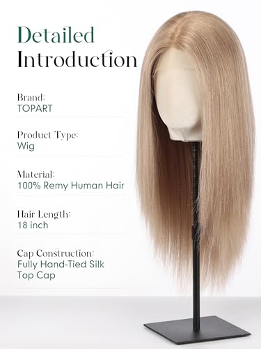 Image of 5x6 HD Swiss Lace Front Wig for White Women, Gray Blonde Straight Remy Human Hair Bob Wig, 100% Hand Tied Technique (18 Inch)