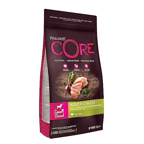 Wellness CORE Small Breed Adult Ocean, Dry Dog Food for Smaller Dogs, Dog Food Dry for Small Breeds, Grain Free, Turkey recipe, 1.5 kg