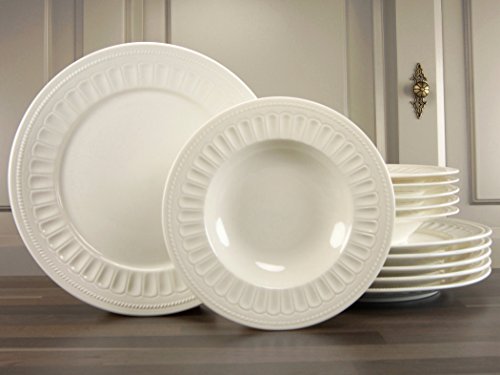 CreaTable, 18775, series TOLEDO, tableware set, dinner service 12 pieces, Porcelain, other, 0