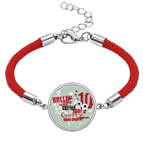 Pulsera de cuerda roja resistente que no se desata amuleto Graffiti Street Boy ajustable