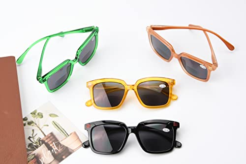 CessBlu 4 Pack Bifocal Sunglasses for Women Readers Stylish Sun Bifocals +1.0, 4pc-mix - Image 2