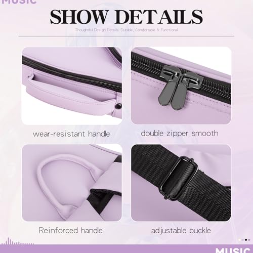 Housse à membrane pour guitare violette et étui souple moderne - 4