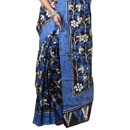 3stones black pure silk saree in pure silk – image 6