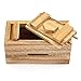 BSIRI Canopic Chest- Challenging Brain Teaser Wooden Box Mind Puzzles and Use as Money Box, Stash Box, Jewelry Box, 3D Puzzle Lock Box, Gift Card, Money Puzzle Box for Cash Gift