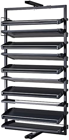 Shoe Storage Cabinet Cabinets Hallway Slim Cupboard Cupboards Hallways Slimline，Shoe Storage Cabinet - Slim Rotating Metal Rack for Narrow Spaces