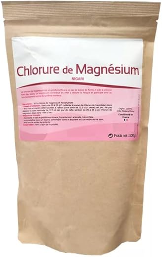 Cloruro de Magnesio (Nigari) - Extra concentrado: solo 1 cucharadita al día - Condicionado en Europa