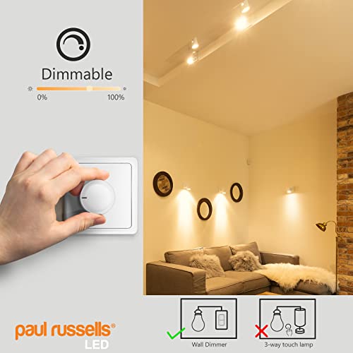 paul russells LED Glass GU10, Dimmable Fittings Spot Lightbulbs, 4.5W 345 Lumens LED Bulbs, 50w Equivalent - Image 4