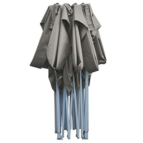 Tonelle pavillon pliable 3x4,5 m avec structure escamotable anthracite - 6