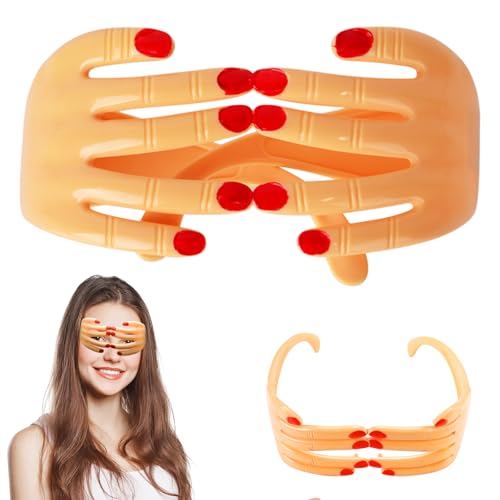 Alovez Party Fotobrille, Neuheit Sonnenbrille Party Brille Lustige Hand Finger Coole Form der Lustigen Selfie Requisiten