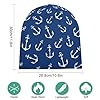 Nautical Anchors A Beanie Hat for Men Women, Fall Winter Hats Warm Unisex Cuffed Beanie Skull Cap Black #1