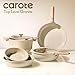 CAROTE 25PCS Ceramic Cookware Set, Pots and Pans set Non Stick, RV Kitchen Cooking Set Removable Handles, Oven Safe, Induction Cookware, Non-toxic Kitchen Cooking Set, PFAS and PFOA Free