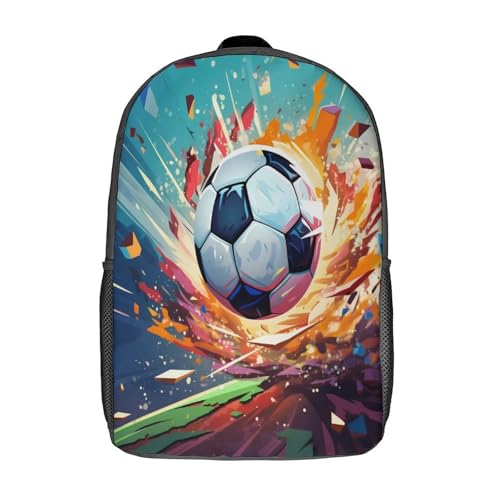 Sac à dos d'école de football grande capacité pour ranger classeurs et cahiers sans les corner