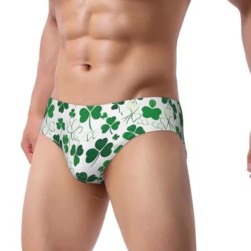 Happy St Patrick'S Day Print Men'S Triangle Briefs Soft Stretch Breathable Man Panties2