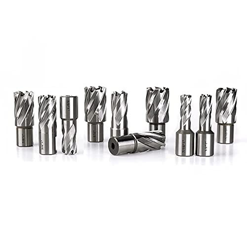 Oscarbide 13 Pcs 3/4"Weldon Shank 1"Cutting Depth And 7/16 To 1-1/16 Inch Cutting Diameter Mag Drill Bits thumb #7