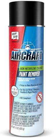 KLEAN-STRIP Aircraft Paint Remover, Professional Grade Paint Stripper for Automotive Coatings, Strips Polyurethanes & Epoxies, 15 Ounce Aerosol