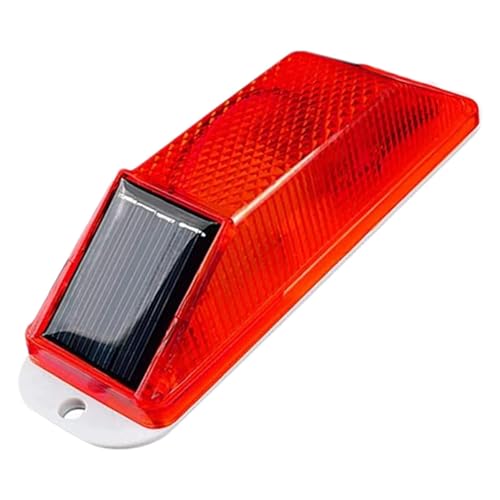 Luz de Advertencia Solar Intermitente - LED Brillante | baliza estroboscópica impermeable para seguridad vial, obra en construcción, señalización de tráfico, advertencia de emergencia y barreras