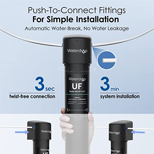 Waterdrop 0.01Μm Inline Water Filter System For Refrigerator, Ice Maker thumb #7