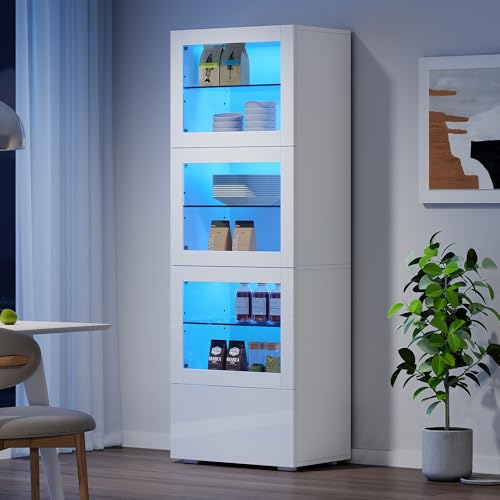 Armario de 60 x 40 x 173 cm, vitrina de...