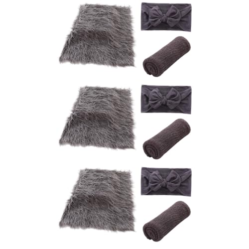 Veemoon 9 Uds Accesorios De Fotografía Mensual para Bebé Envolturas para Fotografía De Recién Nacido Ropa para Niñas Envolturas para Recién Nacidos Trajes De Niño Vestidos Manta