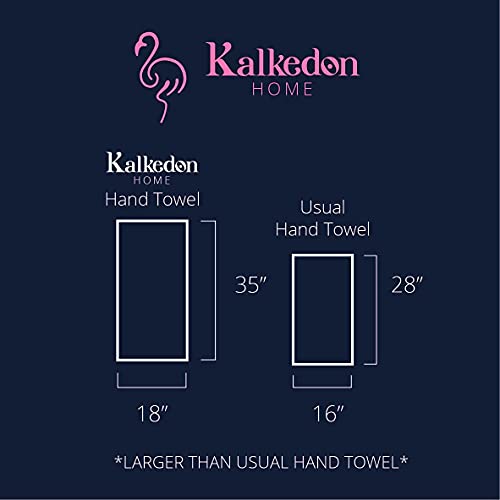 Organic Turkish Cotton Hand Towels For Bathroom | Oversized - 17 X 35 Inches | Large Soft Plush Fluffy Highly Absorbent Towels For Kitchen, Hand And Face (Sky Blue, Hand Towel) #TOP7