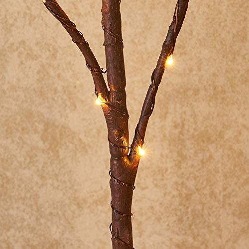 Hairui Lighted Brown Branches Battery Operated with Timer 30IN 100 LED Fairy Lights, Willow Branch Lights for Home Bedroom Fireplace Christmas Holiday Decoration Indoor Outdoor Use (Vase Excluded) by Hairui - Image 2