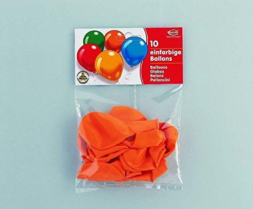 Preisvergleich Produktbild Luftballon 10er rund orange