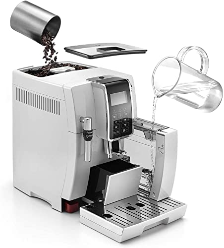De'Longhi DINAMICA ECAM 350.35.W - Vollautomatische Kaffeemaschine, 1.8 l, weiß – (freistehend, Maschine Espresso Kaffeemaschine, weiß, LCD-Display, 1,8 l) – Bild 8