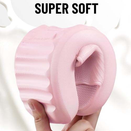 Image of Comwarm Cloud Slide Sandals for Women Men Ultra Comfort Recovery Pillow Slippers Soft Summer Beach Shoes with Low Arch Support