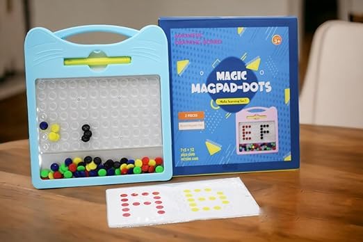 COLORCRUX Magnetic Dot Pad Play Board for Kids Magnetic Dot Art Game for Toddlers Best Indoor Game for Kids Best Toy for Kids Birthday Return Gifts (B0DBLXTFYG) Amazon Price History, Amazon Price Tracker
