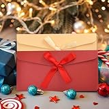 YALiya Gift Envelopes, 15 Pcs Pretty Bow Envelopes, Postcard envelopes, 22x11cm for Wedding, Birthday, Festival, Party Invitations - Image 5