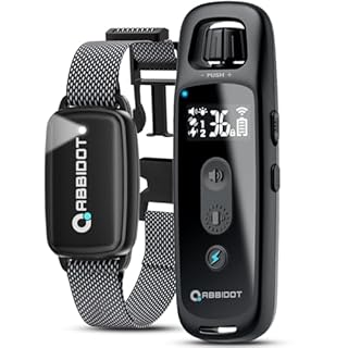 ABBIDOT Collier De Dressage pour Chien - [2022 Amélioré] 5 Modes De Dressage, 36 Niveaux De Chocs Sûrs, Portée De 1000m, Collier à Chocs 100% étanche pour Petits, Moyens Et Grands Chiens (6~55 Kg)