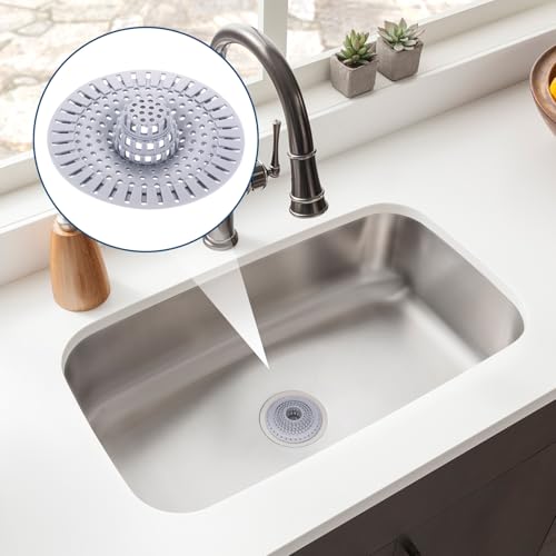 Abflusssieb 2 Stück - Silikon Haarsieb Dusche mit Saugnapf, Duschabfluss Haarfänger Dusche, Flexible Silikon Küchehaarfänger Dusches für Waschbecken Badewanne Küche Duschsieb Abfluss