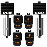 2-Pack Upgraded 0.2MM Hotend kit for Bambu lab P2S/H2D/H2S（with 4 Silicone Sleeve）, Extruder Include Hardened Steel Nozzle and electroplated Heating Block for bambus 3D Printer Accessories