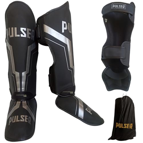 Protetor Canela Caneleira Pulser 30 MM Muay Thai Kickboxing Thunder Fight Profissional