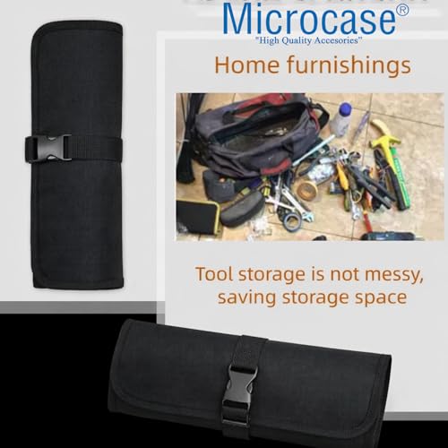 Microcase Motosiklet Bisiklet Elektrikli Araçlar ve Genel Kullanım için Katlanabilir Portatif Alet Çantası AL5515