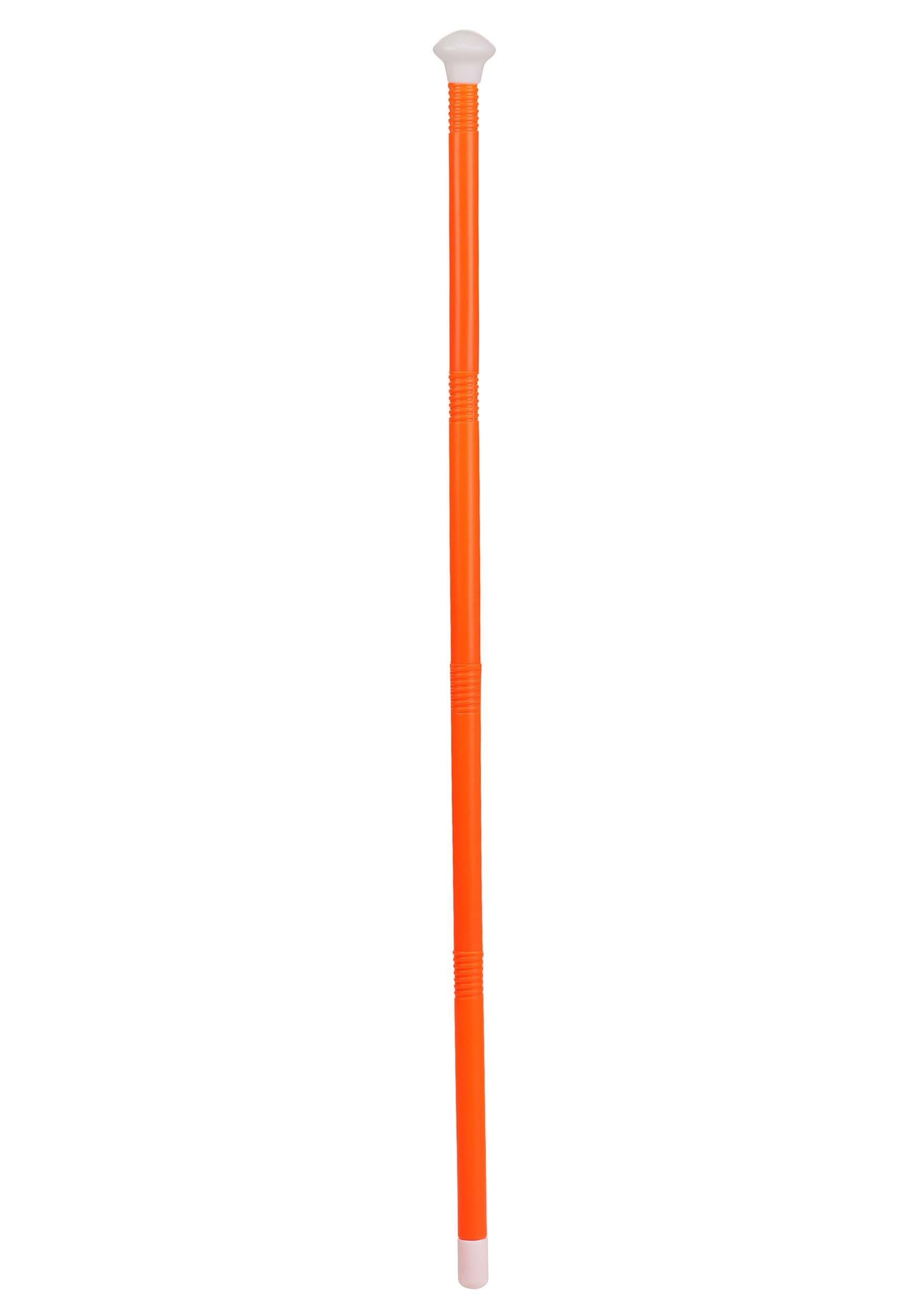 Fun Costumes Unisex Orange Cane Costume Accessory For Adults - Lightweight Plastic Theatrical Prop For Funny Movie Tuxedo Party Outfit