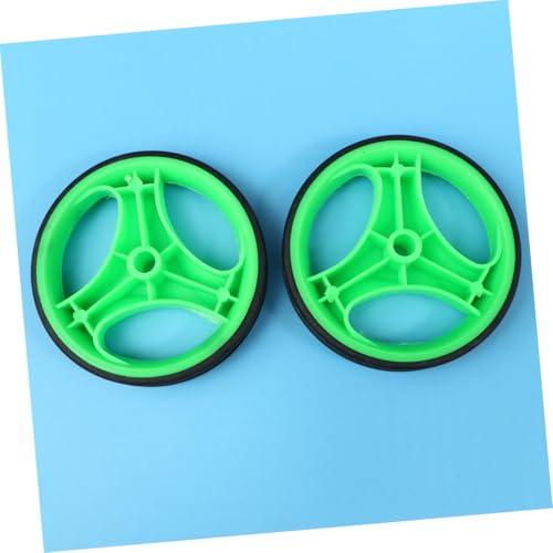 Ruedas de entrenamiento Toyvian para bicicleta, juego auxiliar con soporte, ruedas estabilizadoras silenciosas de 12 a 20 pulgadas para niño y niña, accesorios de ciclismo verdes para aprender a montar miniatura 7