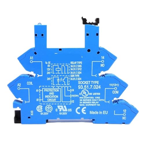 Base 93.01.7.024 prise 6A 5PIN pour montage et maintenance rapide