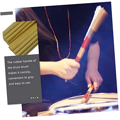 Set de Baquetas de Maple y Cepillos de Alambre para Batería, Accesorios Livianos y Portátiles para Jazz y Percusionistas miniatura 6