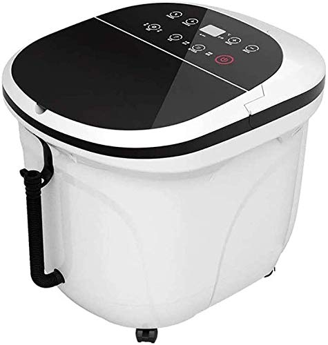 Baño de pies masajeador eléctrico con calefacción, control digital de temperatura, 4 rodillos masajeadores, para aliviar y confortar los pies, bañera eléctrica automática para pies con temperatura constante miniatura 1
