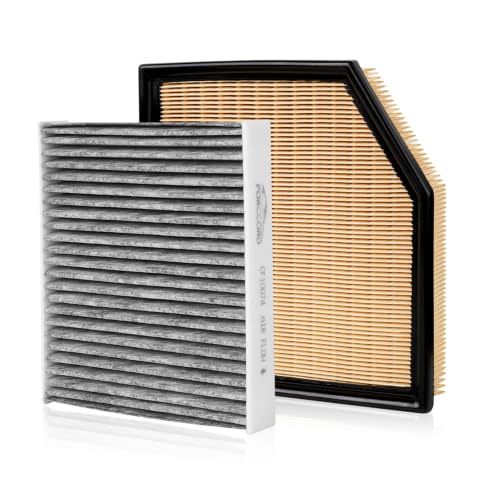 Image of Cabin & Engine Air Filter Fit for 2013-2024 Lexus IS200T IS250 IS300 IS350 GS200T GS300 GS350 GS450H RC200T RC300 RC350 Carbon Cabin Filter Replace#CF10074 CA10996